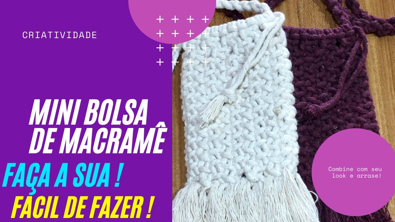 MINI BOLSA DE MACRAME