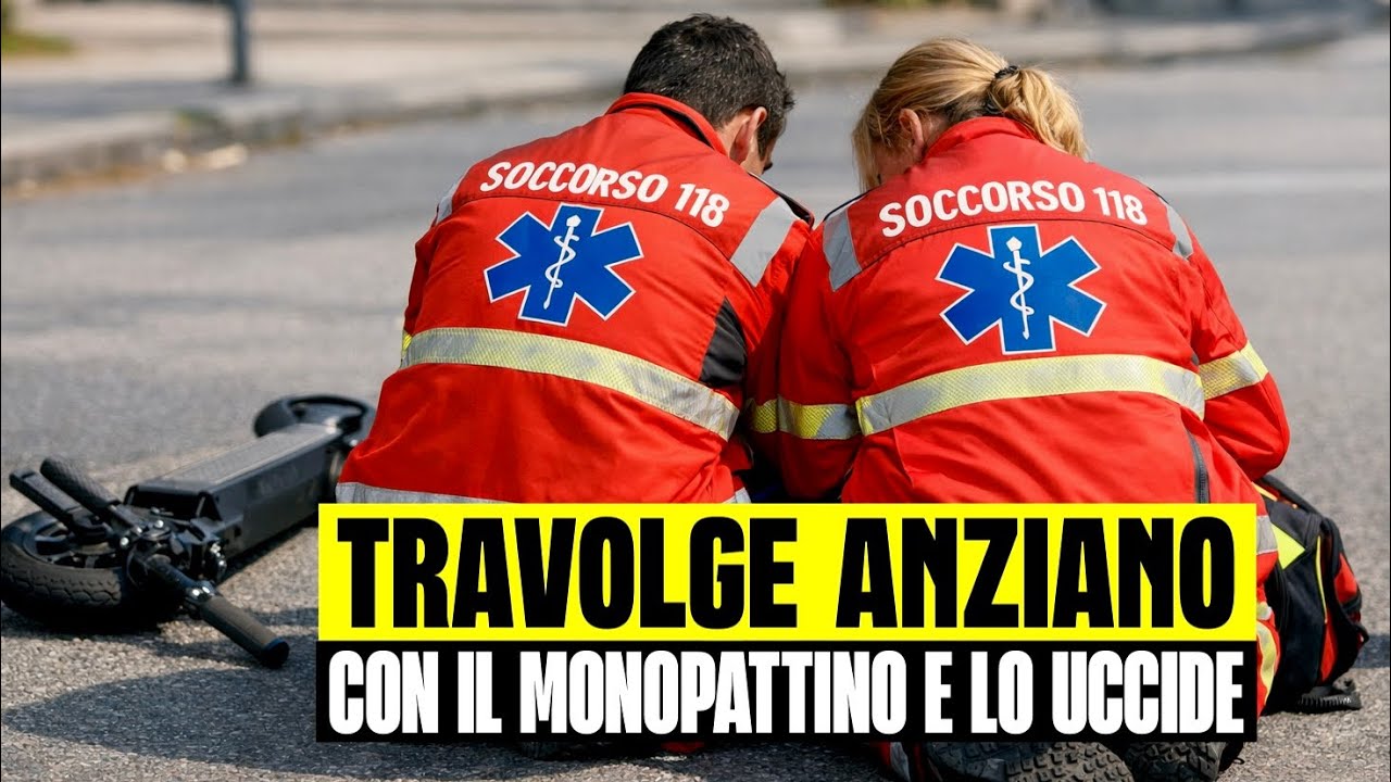 ULTIM’ORA 13ENNE CON IL MONOPATTINO TRAVOLGE ANZIANO E LO UCCIDE. DRAMMA A FOGGIA