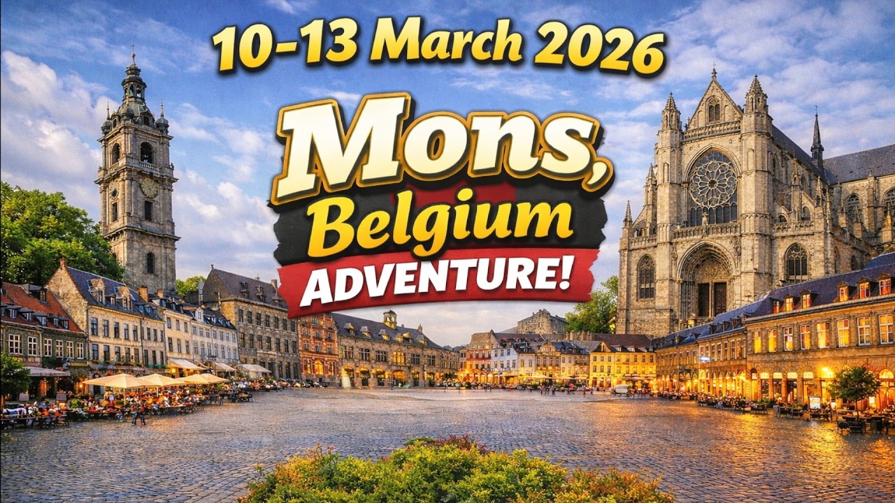 🇧🇪 Mons, Belgium🇧🇪 | Walking the Grand Place & Historic Belfry - 10-13 March 2026