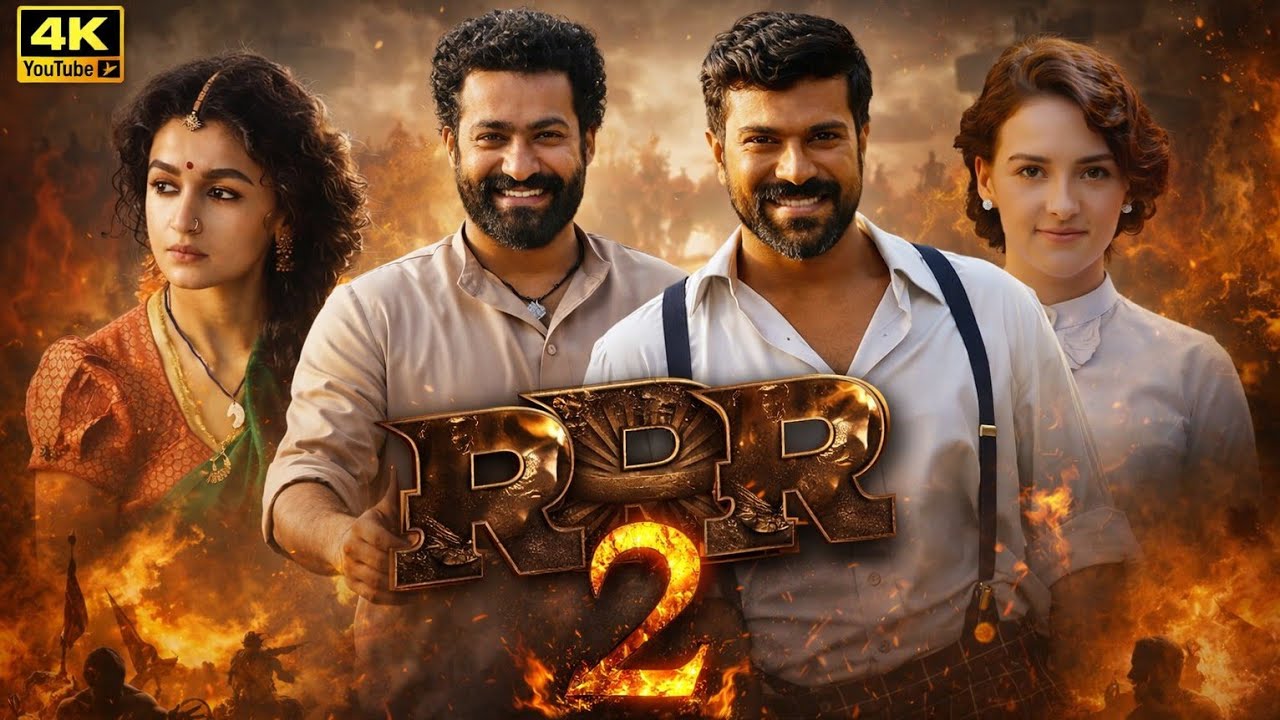 RRR 2 Hindi Dubbed | Ram Charan & Jr NTR Return | Full Action Movie 🔥