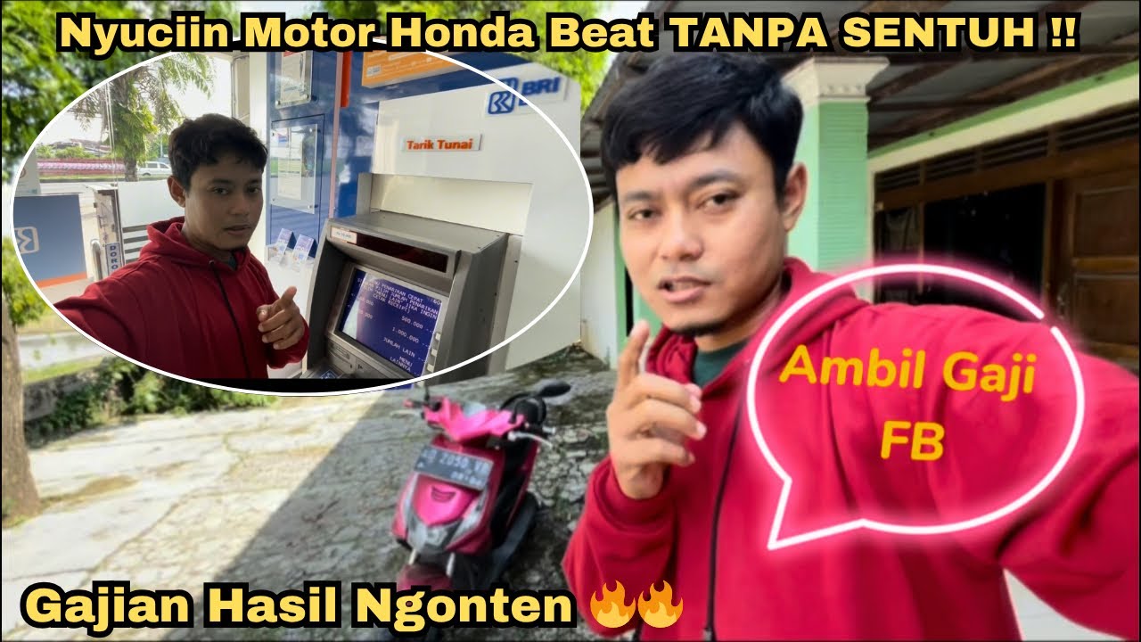 CUCIIN MOTOR HONDA BEAT LANJUT AMBIL GAJI HASIL NGONTEN DI FB‼️