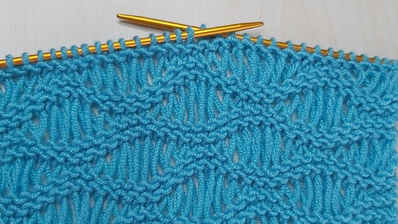 Yazlık örgülerinizde kullana biliceginiz iki şiş örgü model anlatımı 💐crochet knitting