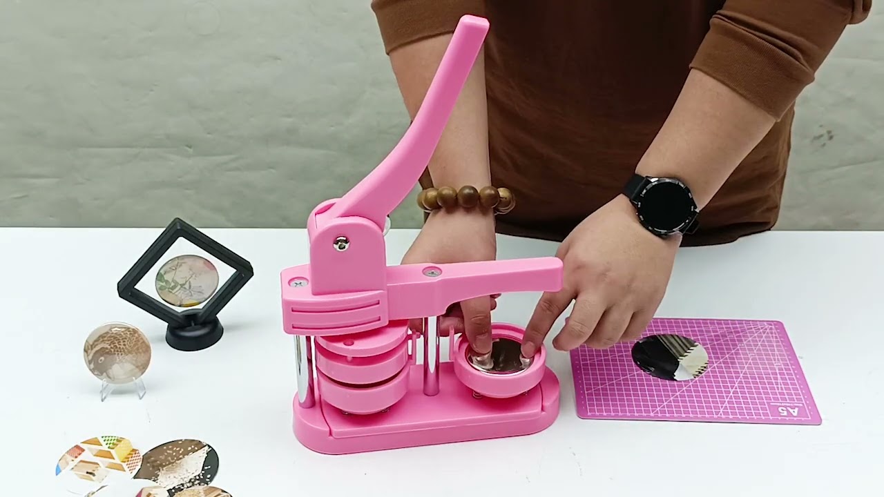 58mm Button Maker Badge Machine with Complete Accessories for Fun DIY Crafting