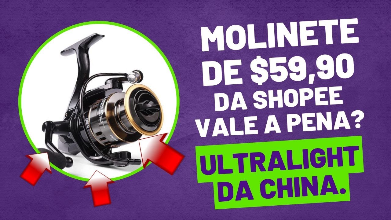 Avaliação completa: Unboxing e Review do Molinete HE 500 da China comprado na SHOPEE - (Pescatube)