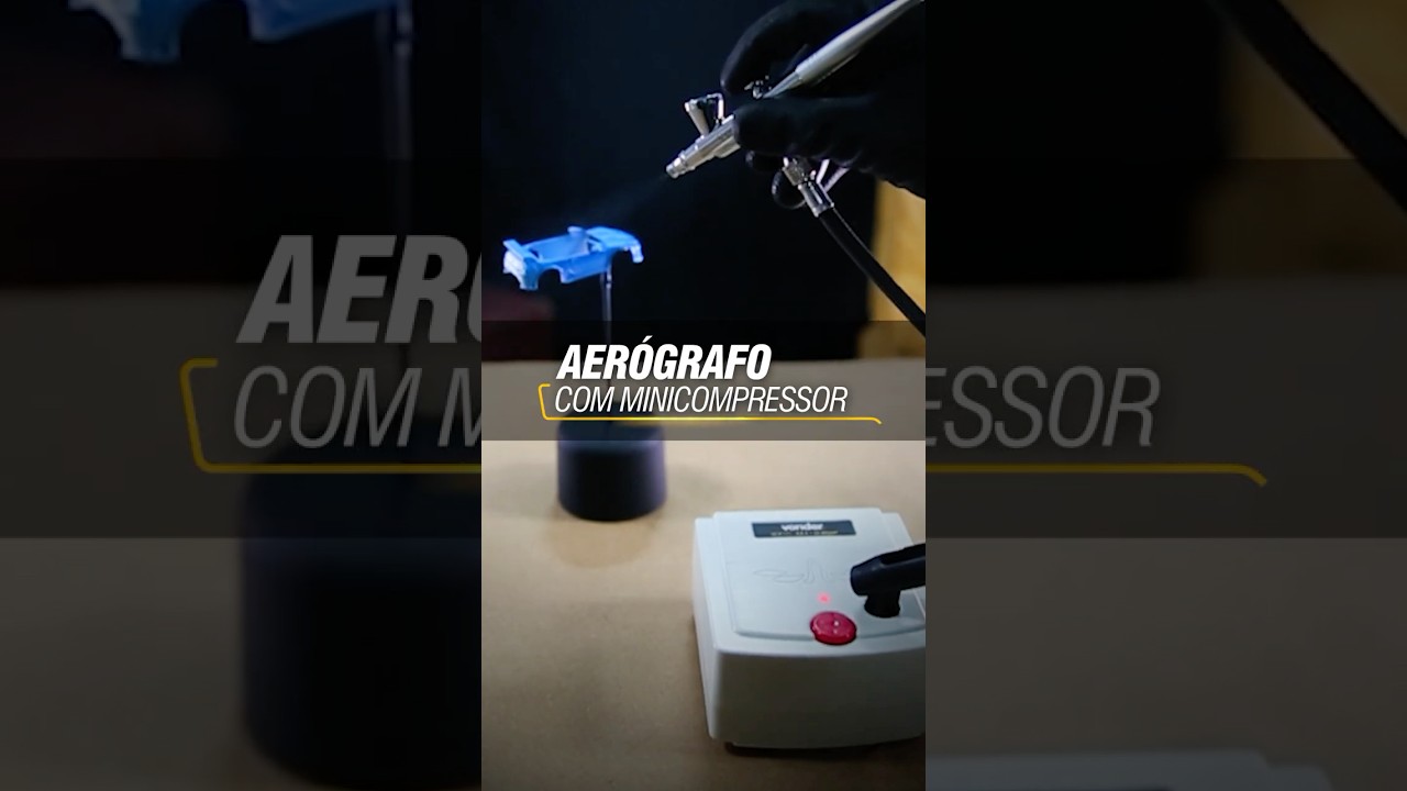 Aer&oacute;grafo com Minicompressor - VONDER