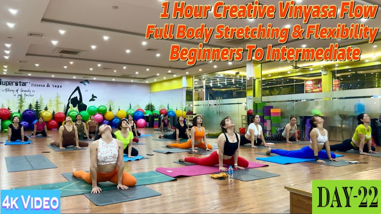 DAY-22 1 Hour Creative Vinyasa Flow Full Body Stretching & Flexibility |Master Ranjeet Singh Bhatia|