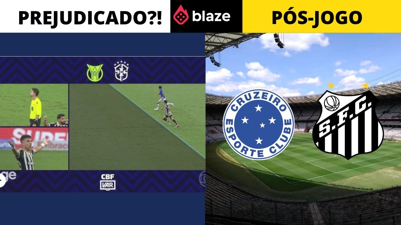 ABSURDO! VAR PREJUDICA O SANTOS NO FINAL DO JOGO | P&Oacute;S-JOGO CRUZEIRO X SANTOS