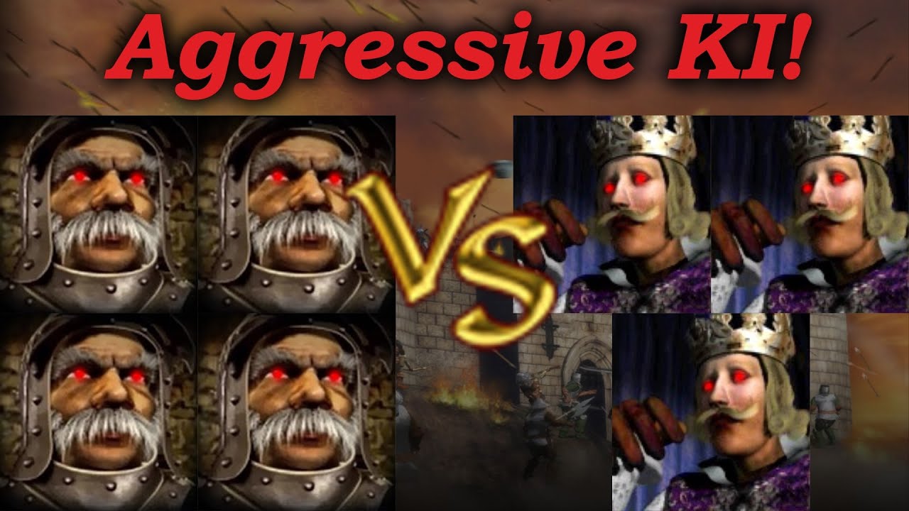 Die große Ritter-Randale! | Aggressive KI | KI Kämpfe (German)
