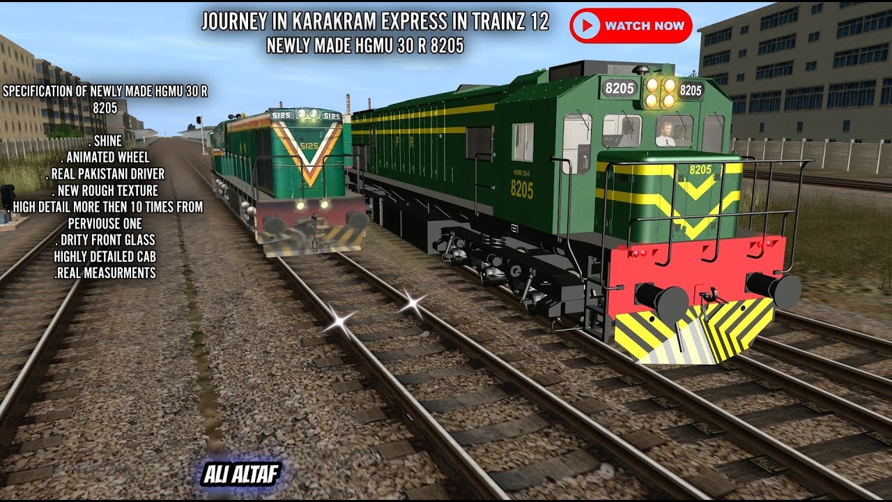 HGMU TRIAL RUN IN TRAINZ PAKISTAN  #trainzsimulator #railway #train #railroad #modtrainz #train