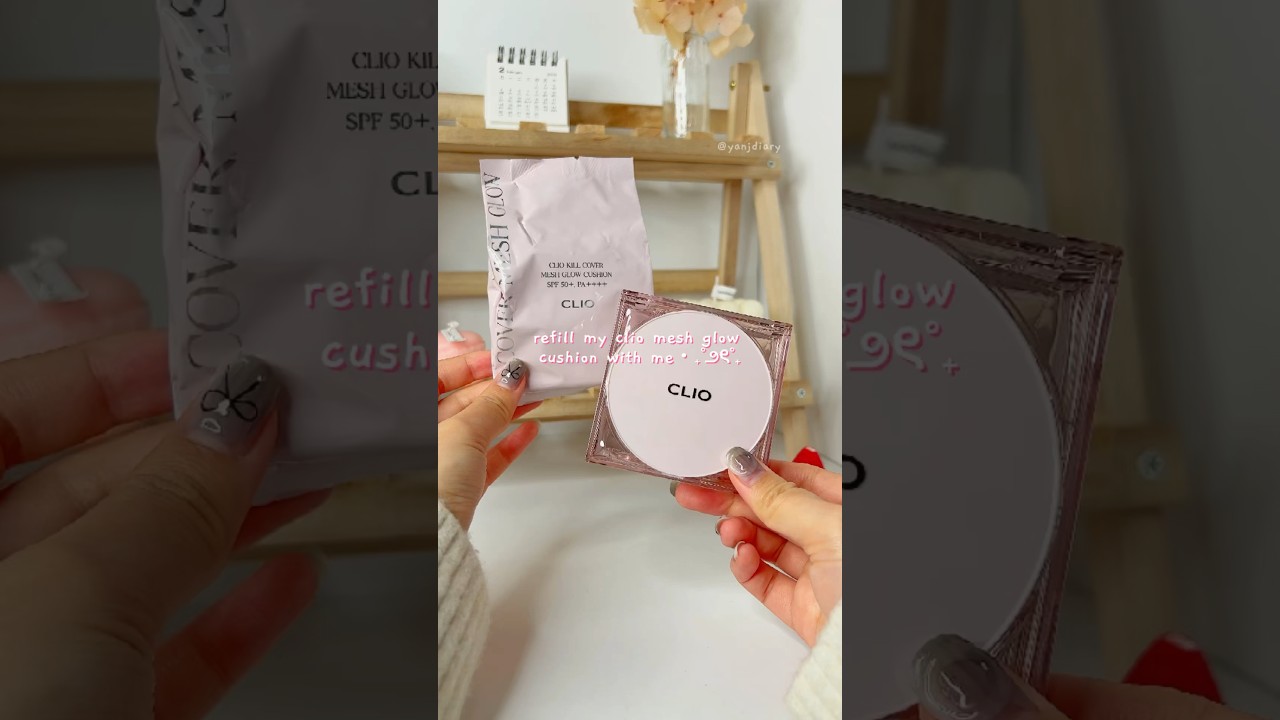 Refill my CLIO cushion with me‧₊˚౨ৎ˚₊ #kbeauty #makeup #koreanmakeup #cushionfoundation #clio