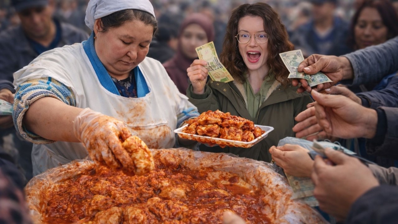 Je Teste la Street Food en OUZBÉKISTAN : Elle est SURPRENANTE 🇺🇿 - Claire