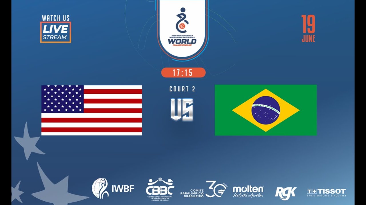 United States vs Brazil | Crossover 5-8 | 2025 IWBF U23 World Championship