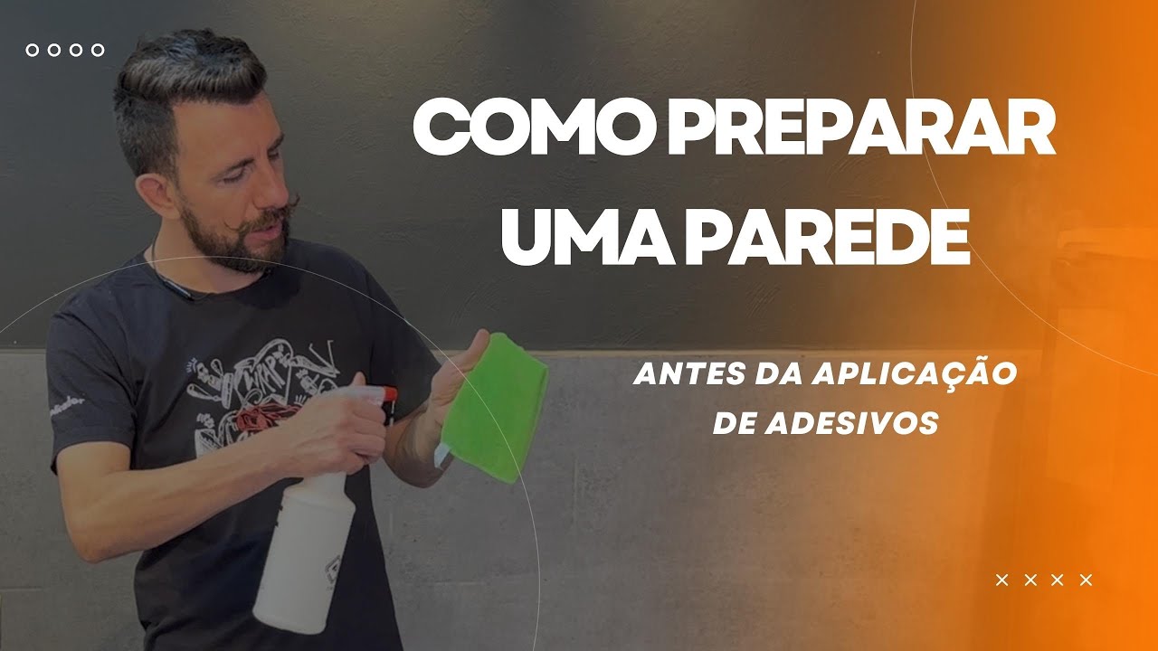 Como preparar uma parede Antes da aplicação de adesivos?
