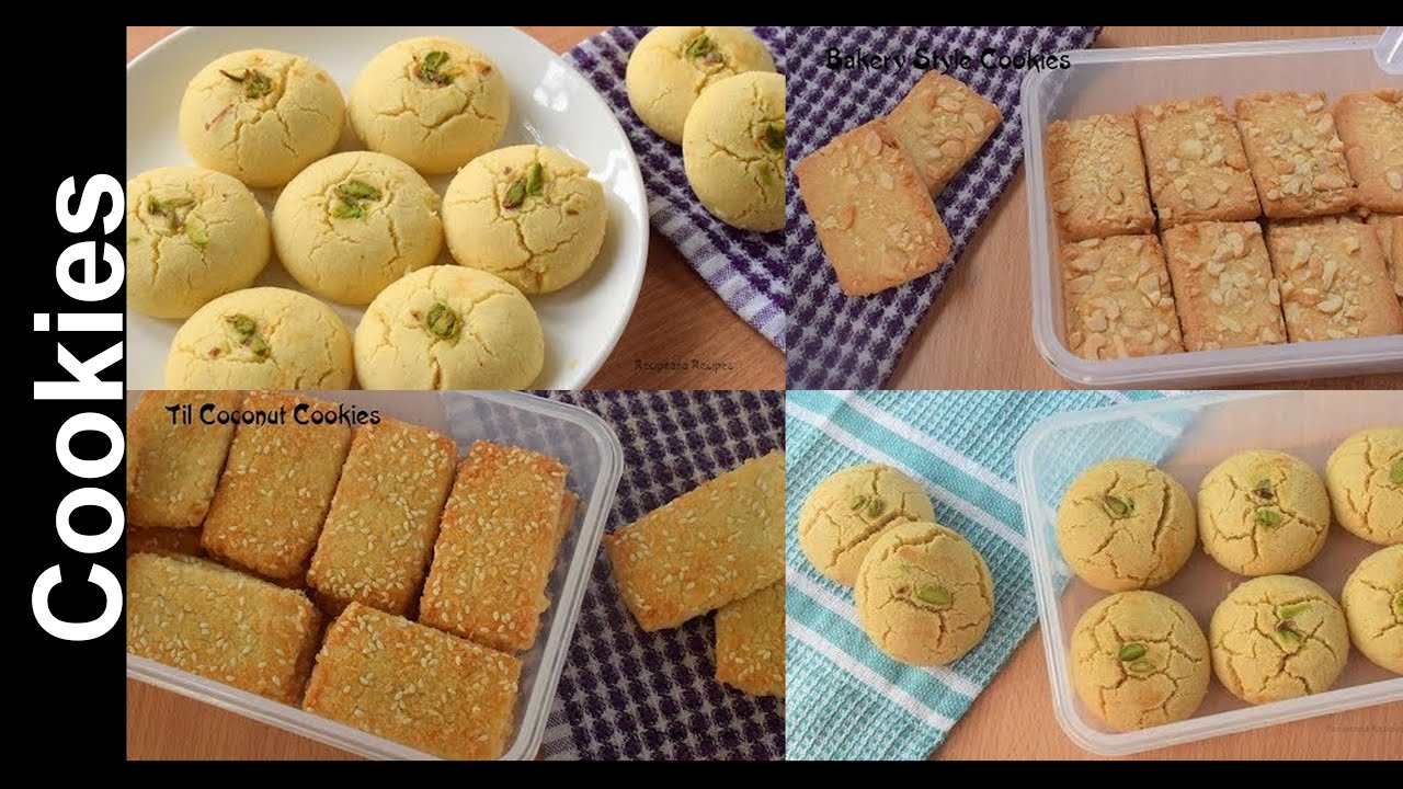 4 तरह की कूकीज बनाए घर पर जो बाजार में मिलती है - Cookies Recipes Compilation | Recipeana
