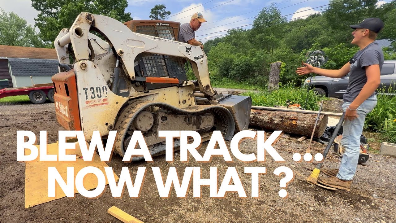 How to Change a Busted Track on a Bobcat Skid Steer