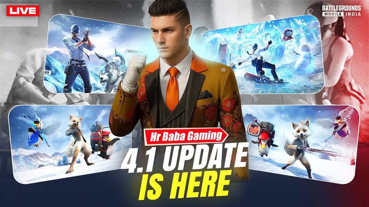 NEW 4.1 UPDATE IS HERE BGMI LIVE | JOIN TEAM CODE