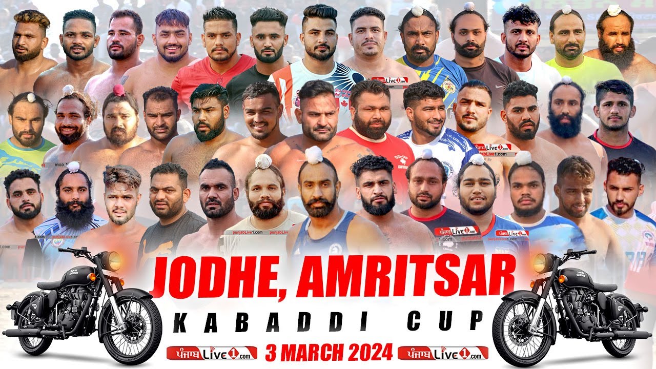 Jodhe (Amritsar) Kabaddi Cup 3 March 2024 Live Now