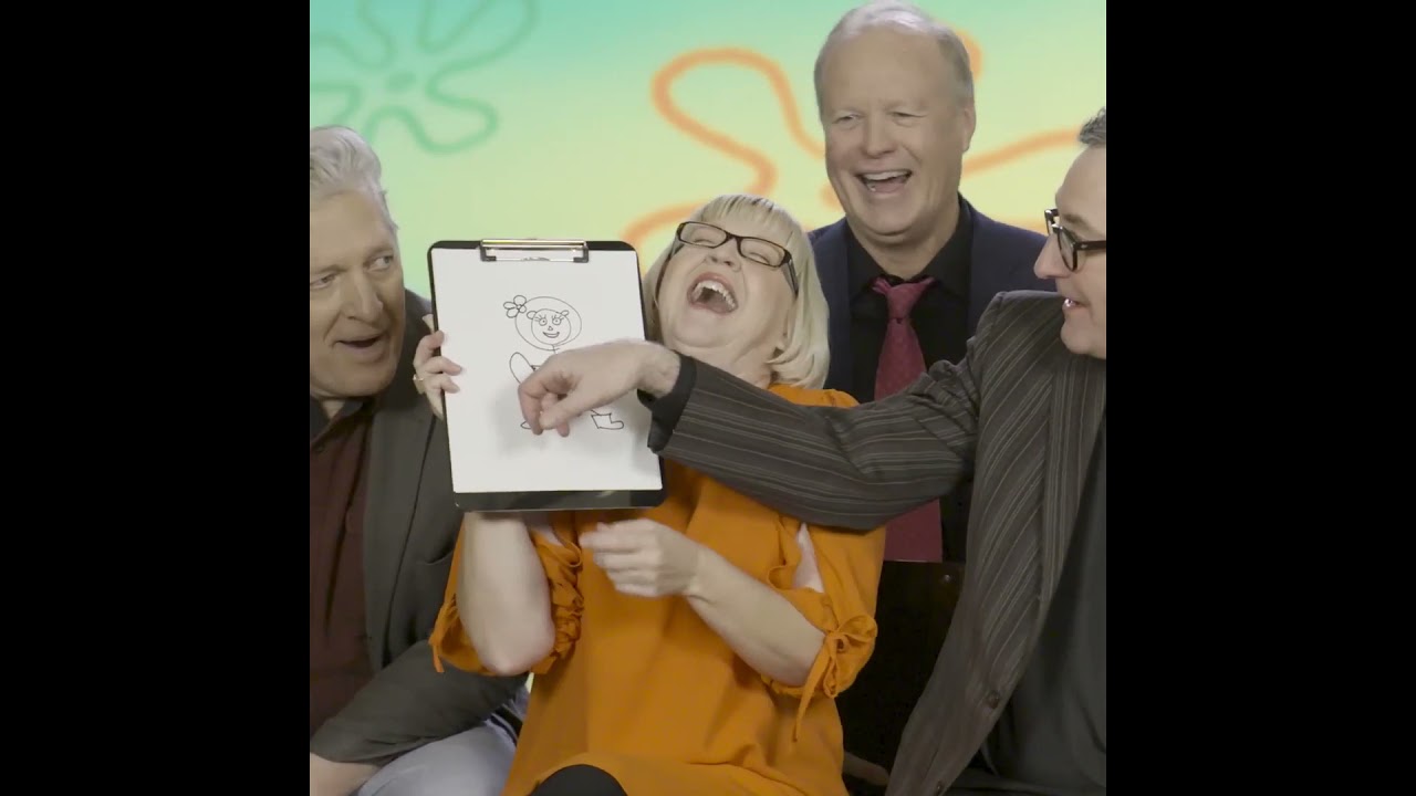 SpongeBob cast drawing their characters!