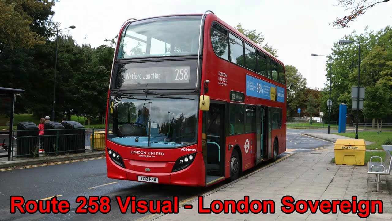 Route 258 Visual – South Harrow to Watford Junction – London Sovereign