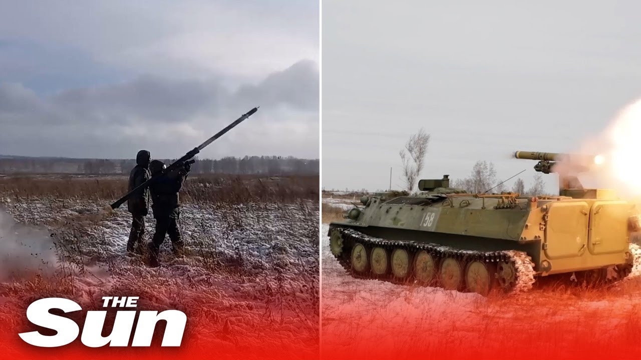 Mobilised Russian soldiers train with Anti-tank missiles in Siberia