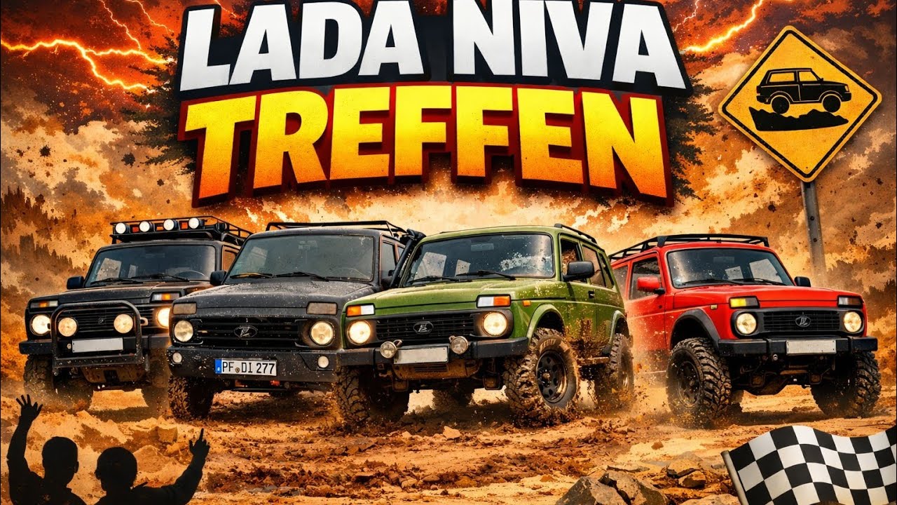 großes Lada Niva Treffen im Mammutpark | Offroad-Vlog