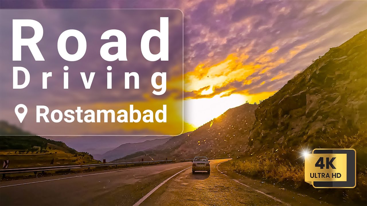 2022 Driving on a Beautiful road in Sunset time in IRAN 4K Quality