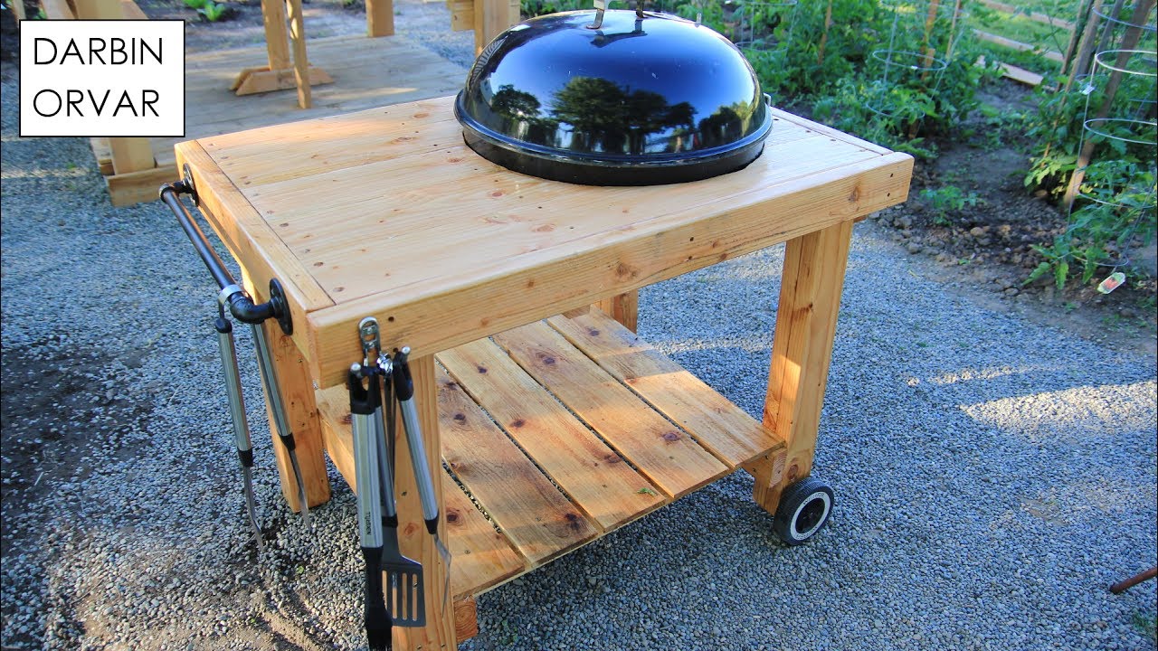 DIY Weber Grill Cart BBQ Station