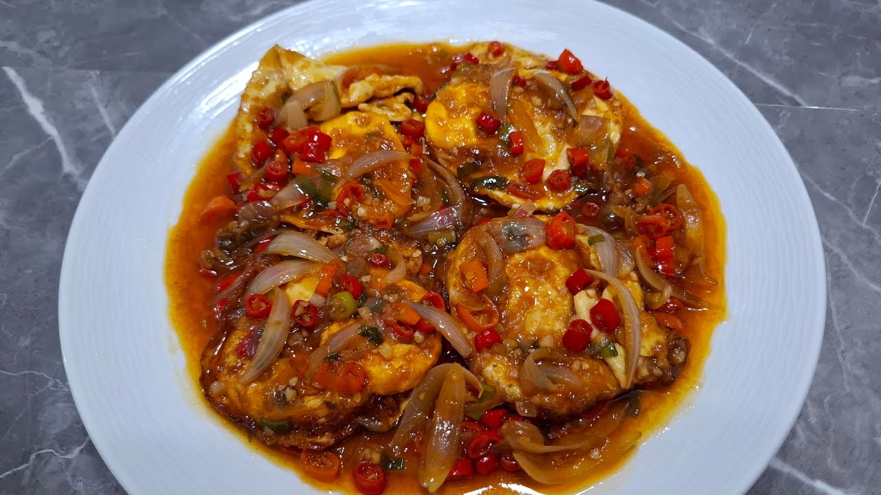 Cara membuat resep TELUR CEPLOK SAUS TIRAM Yang enak