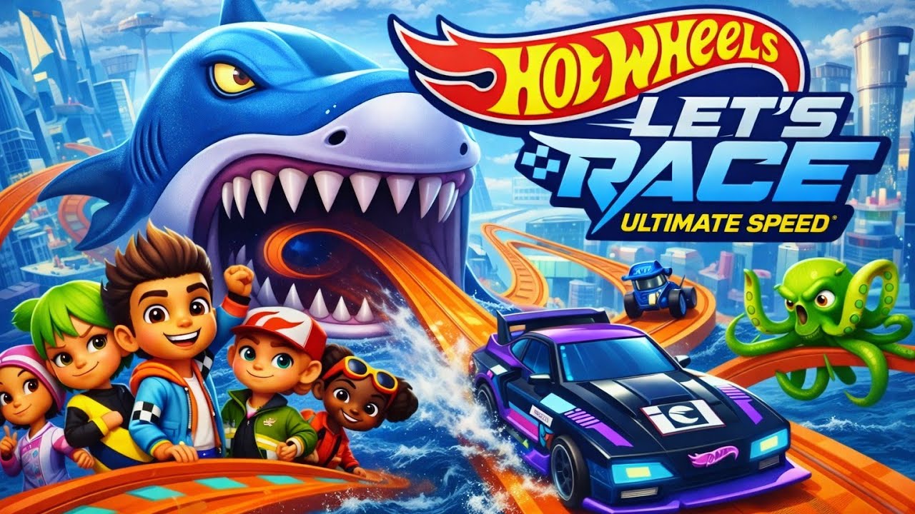 Hot Wheels Let's Race: Ultimate Speed_🔥 Hot Wheels Let’s Race – SHARK TRACK Challenge!