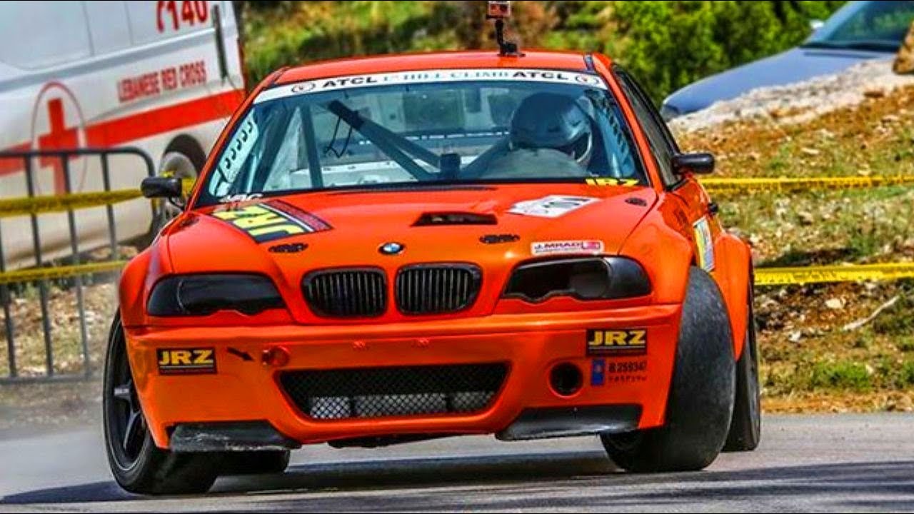 BMW M3 hill climb drift