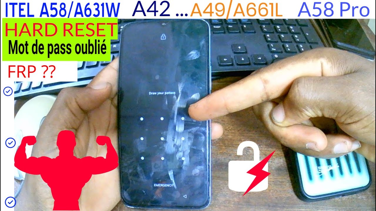 ITEL A58 HARD RESET / ITEL A49/A58 PRO /A661L/A661W: mot de pass oubli&eacute; ITEL VISION3/VISION2