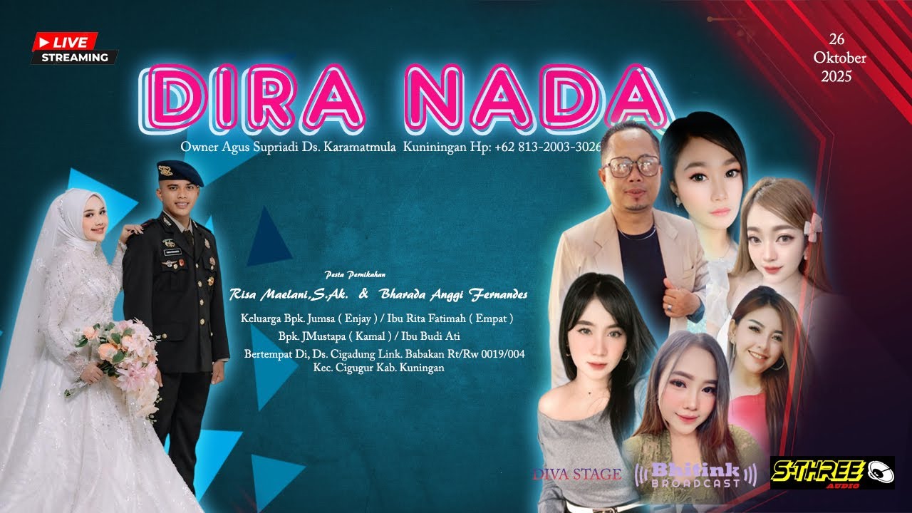 NEW DIRA NADA LIVE DS. CIGADUNG KUNINGAN MINGGU, 26 OKTOBER 2025 | MALAM