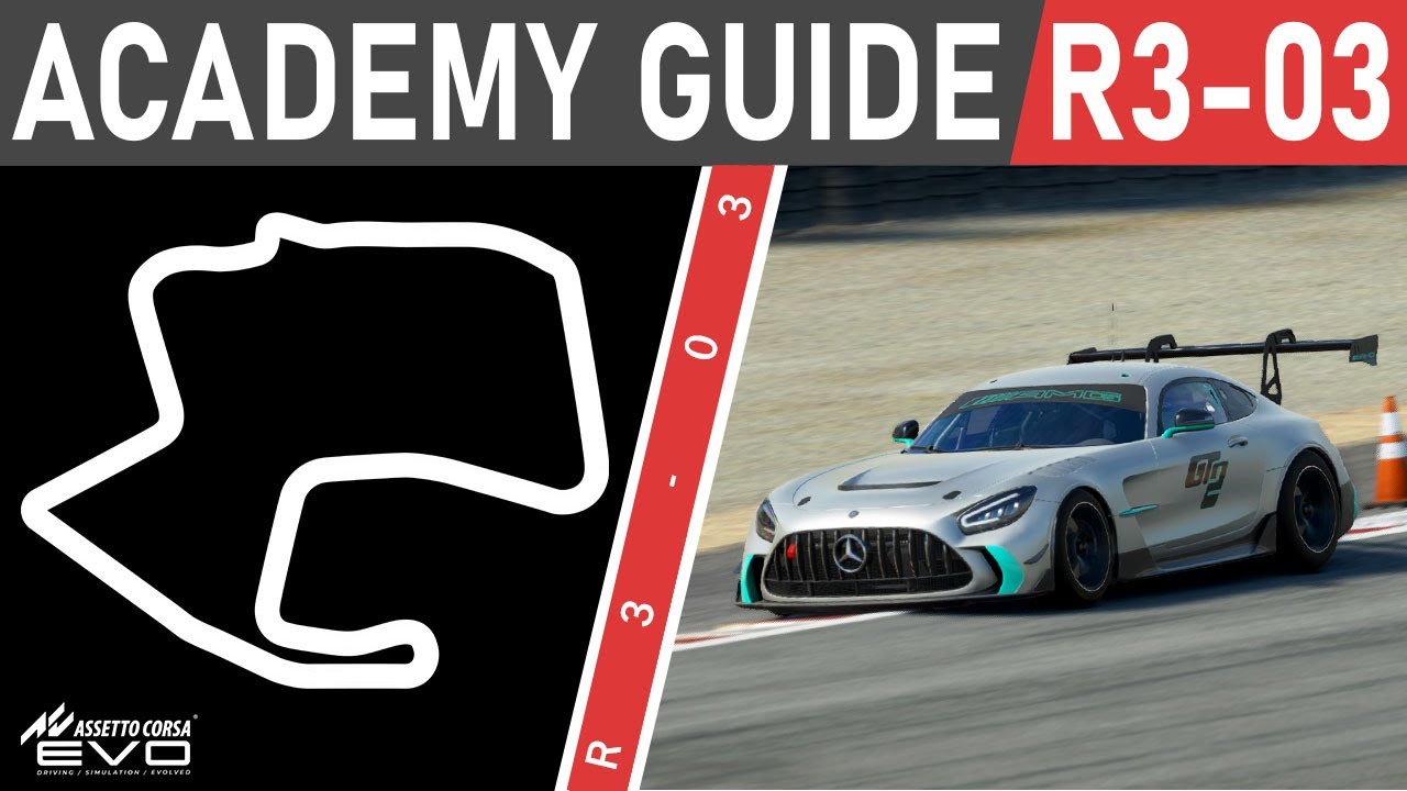 How To Get 3 Stars R3-03 Driving Academy Guide - Assetto Corsa EVO