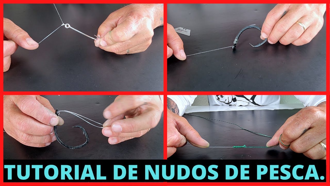 TUTORIAL DE NUDOS PARA LA PESCA, Nudo PALOMAR, Nudo SNELL, Nudo IMPRUVED CLINCH Y SLIM BEAUTY!