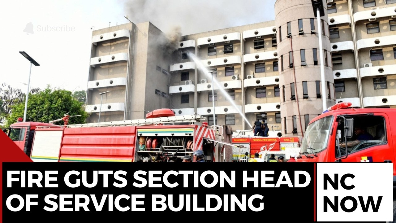 Fire Guts Section of Abuja Head of Service Building