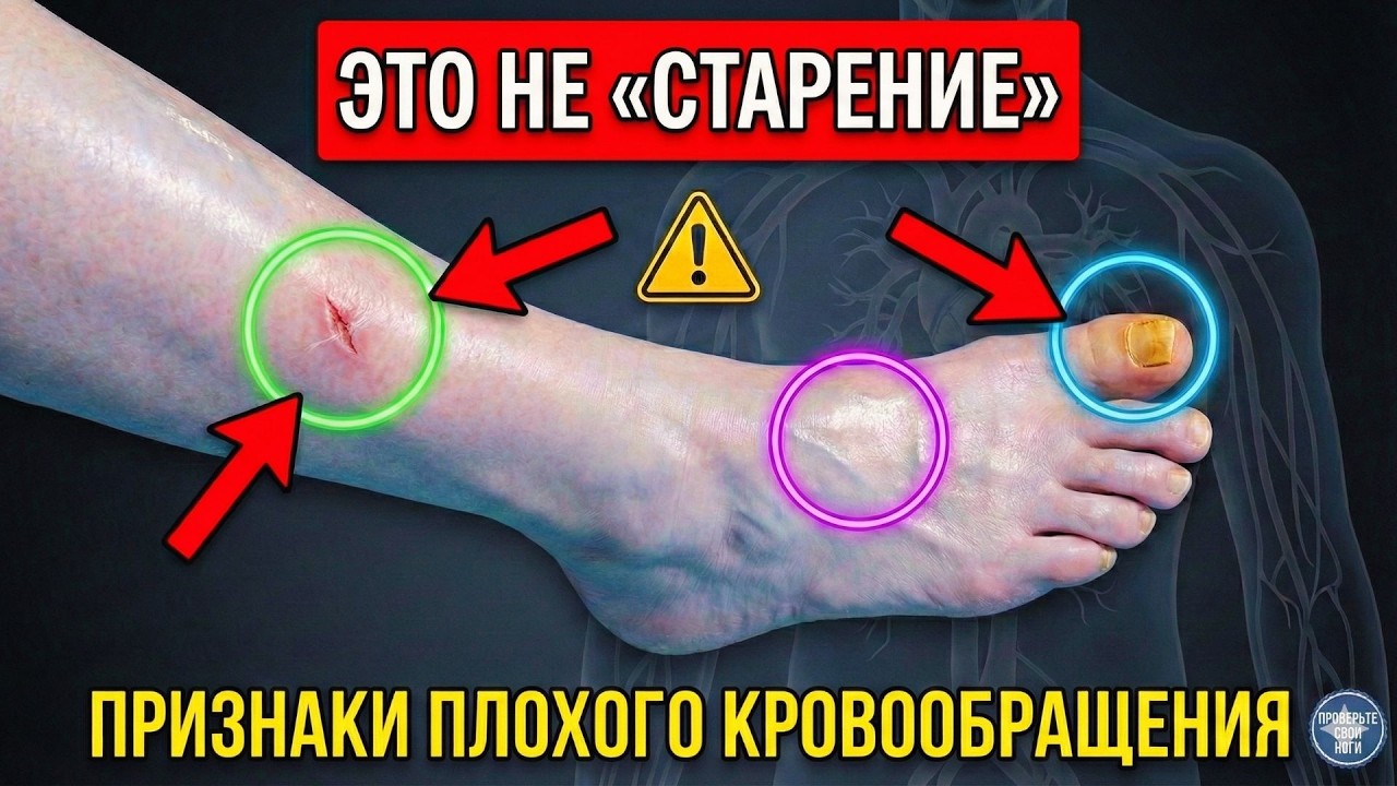 Вам за 60? 3 признака плохого кровообращения в ногах (и как это улучшить)
