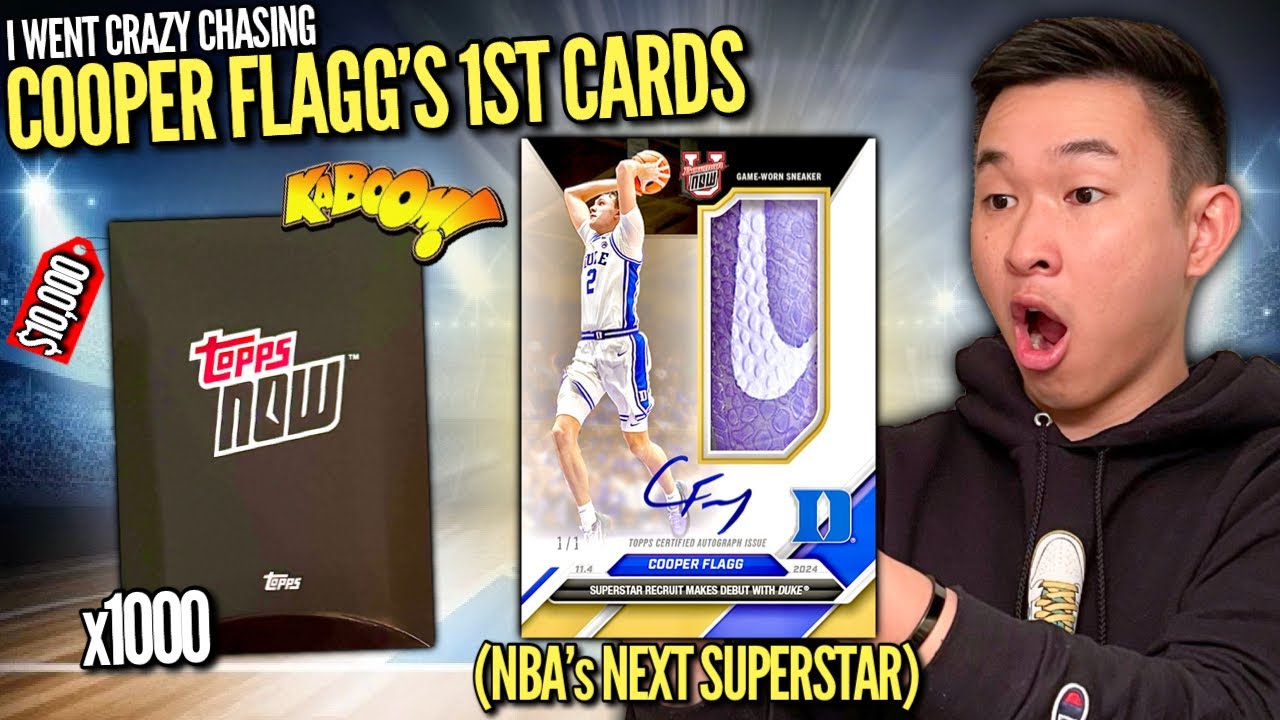 I spent $10,000 chasing the INSANE FIRST CARDS of FUTURE NBA STAR COOPER FLAGG (BOOM)! 😱🔥