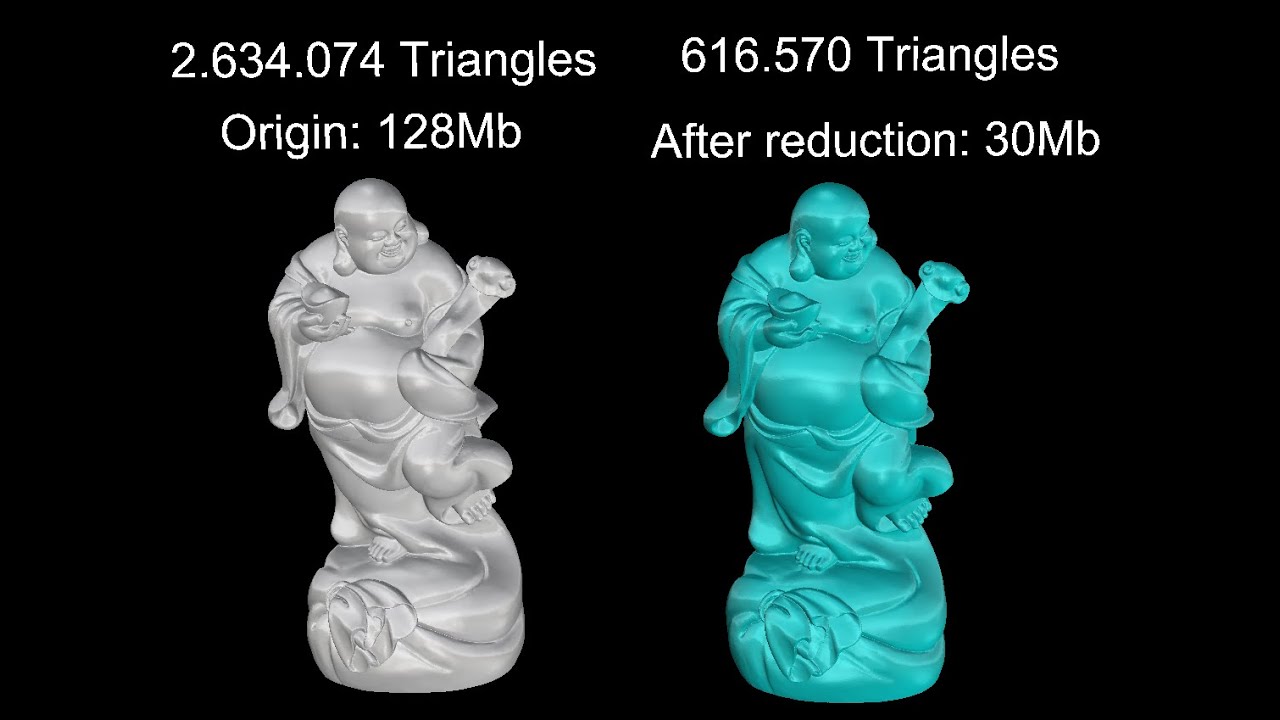 Reduce mesh for 3d printing or milling in Materialise Magics
