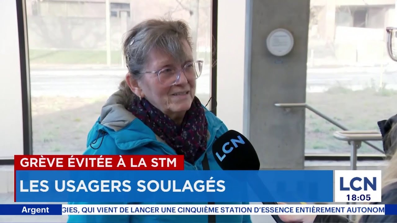 Grève évitée de justesse à la STM: un vrai soulagement pour les usagers