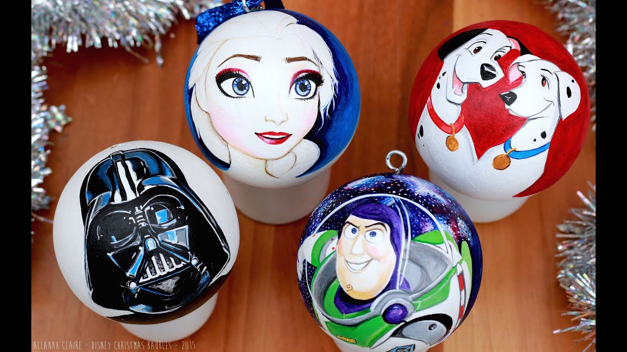 DIY DISNEY CHRISTMAS Decorations - CUTE DIY IDEAS - Ornaments