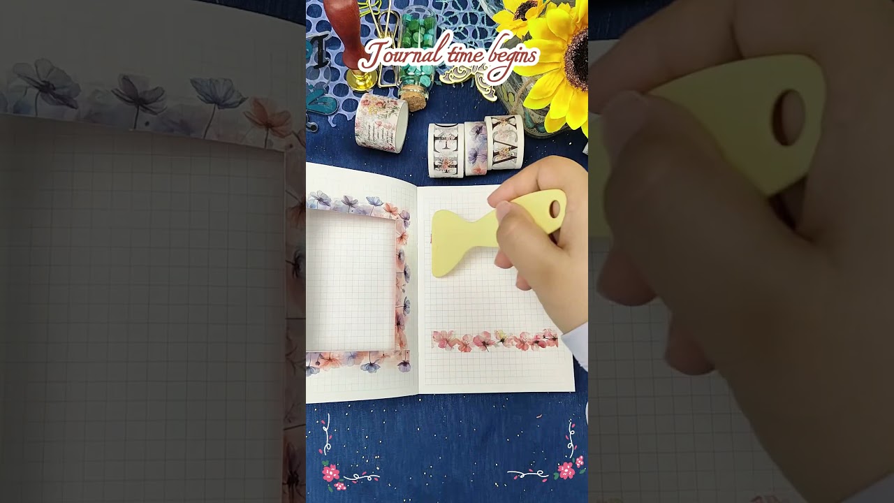 ✨ASMR Scrapbooking | Flower Dream Theme | IEEBEE Washi Tape✨
