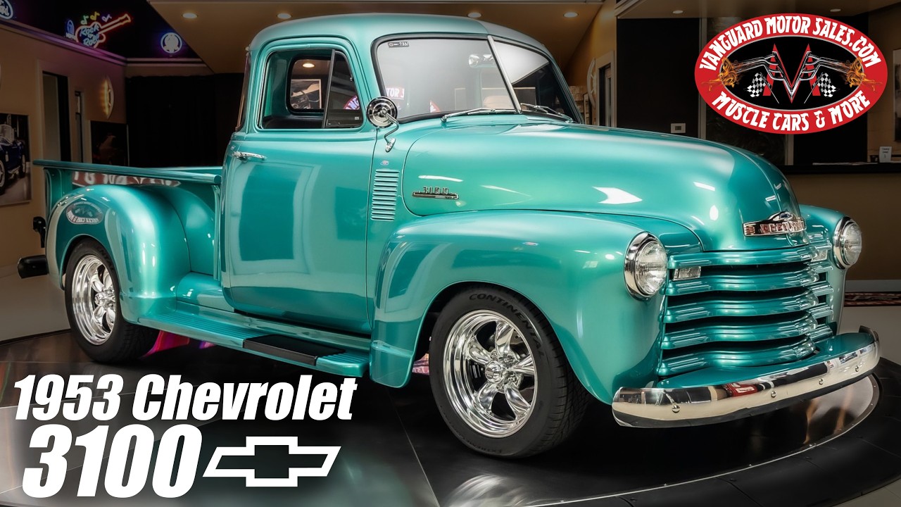 1953 Chevrolet 3100 5 Window For Sale Vanguard Motor Sales #7331