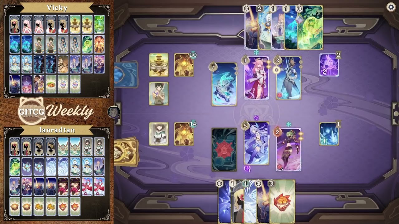 Vicky vs Ianradtan | GITCG Luna IV Asia Week 3 Round 2 | Genshin TCG Tournament