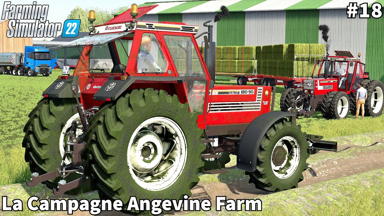 Feeding Calves & Cows, Baling Big Square Hay Bales │La Campagne Angevine│FS 22│Timelapse#18