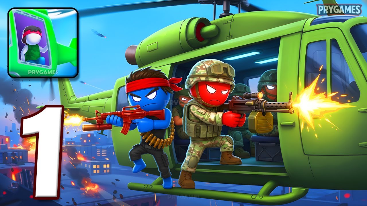 HellCopter - Gameplay Walkthrough Part 1 - Helicopter Shooter Army Commander (Android, iOS)