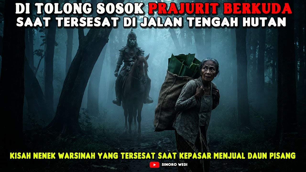 SEORANG NENEK PENJUAL DAUN PISANG DI TOLONG SOSOK PRAJURIT BERKUDA SAAT TERSESAT LEWAT JALAN HUTAN