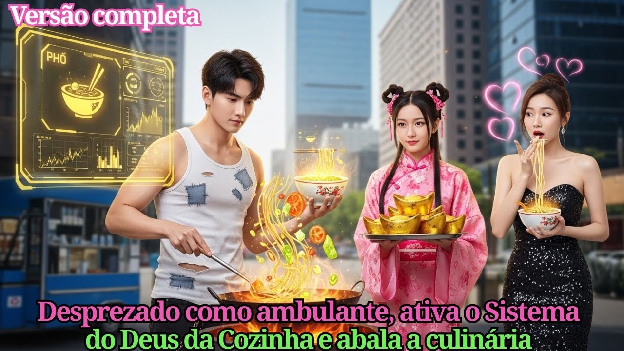 Desprezado como ambulante, ativa o Sistema do Deus da Cozinha e abala a culinária
