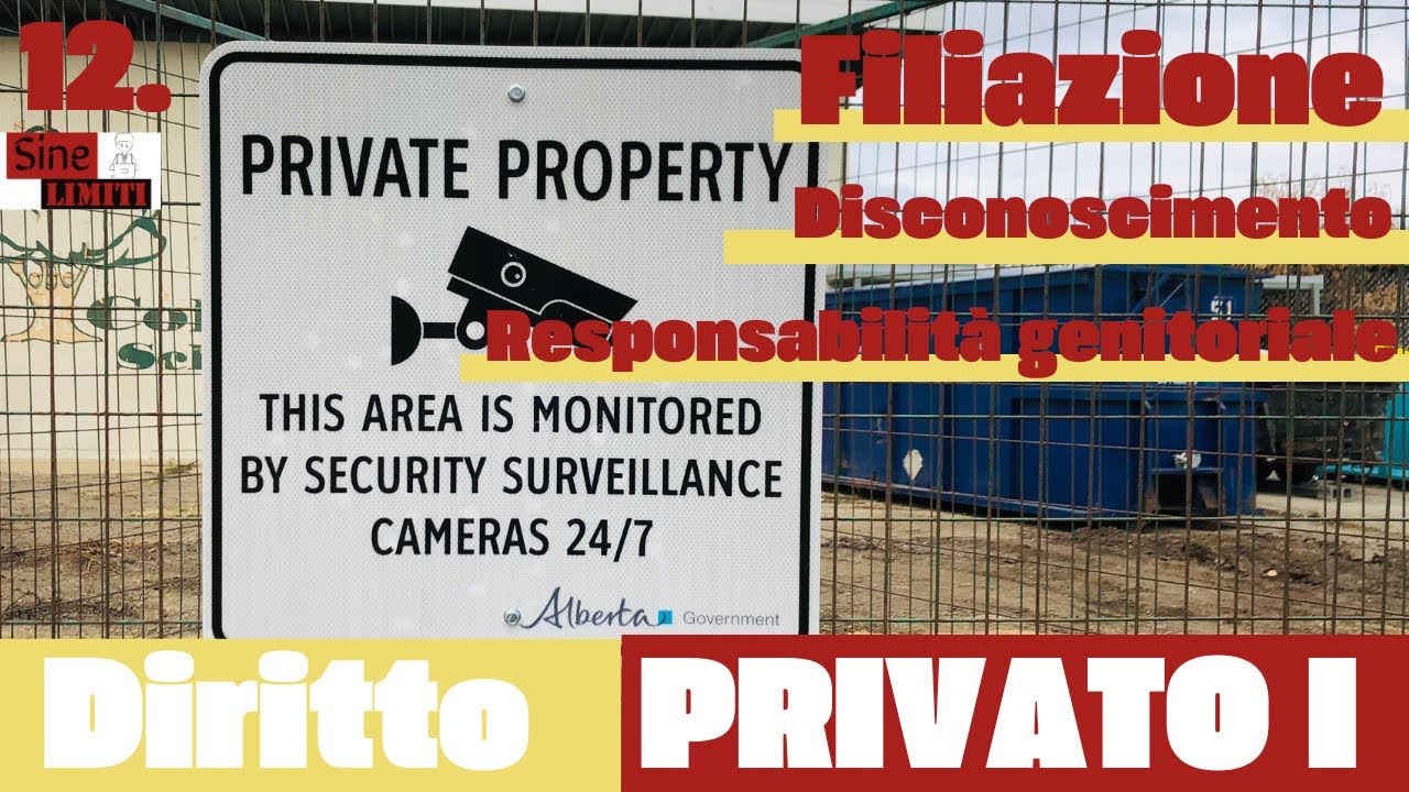 Diritto Privato I | 12 | Filiazione, disconoscimento, responsabilità genitoriale e tutela del minore
