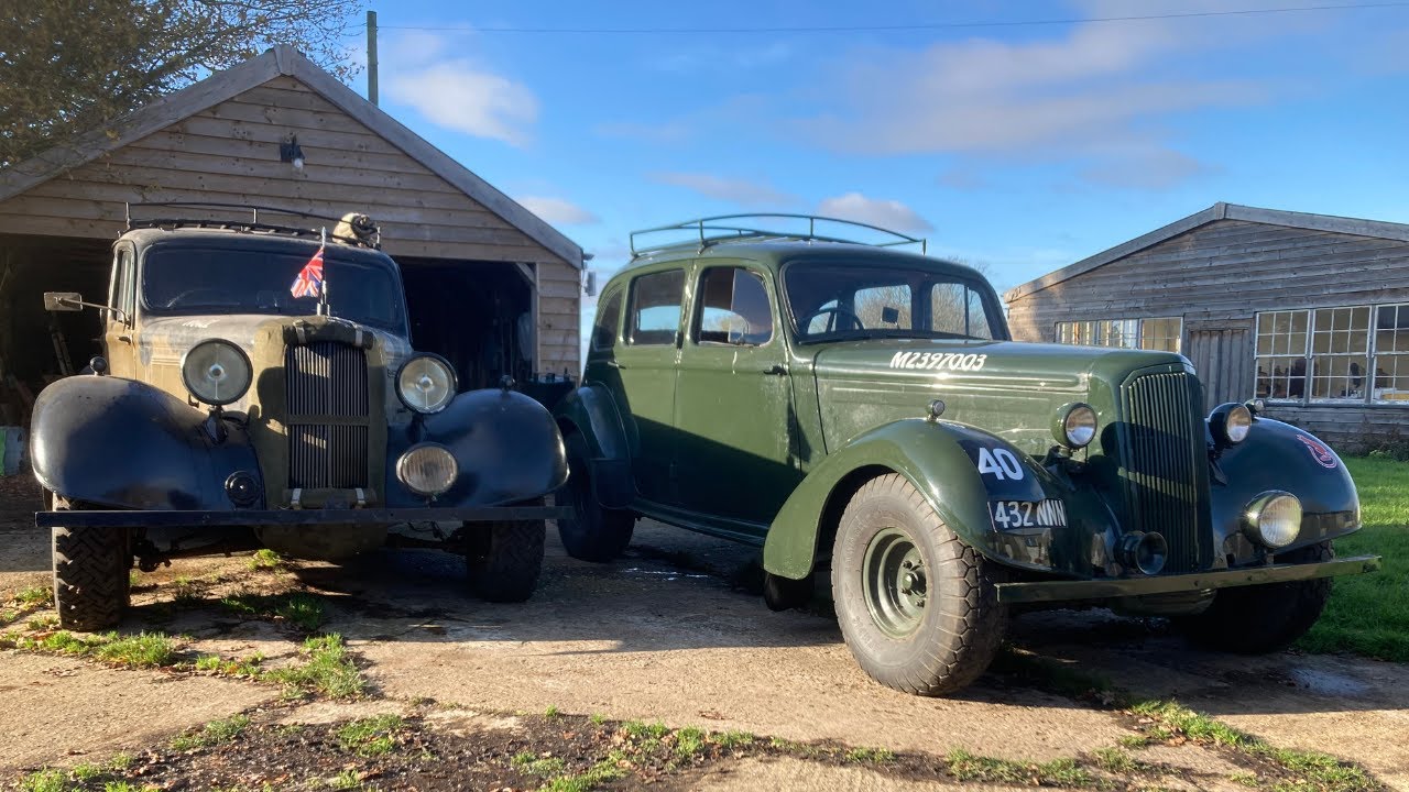 WW2 Humber Staff car, rebuilt engine and test drive.