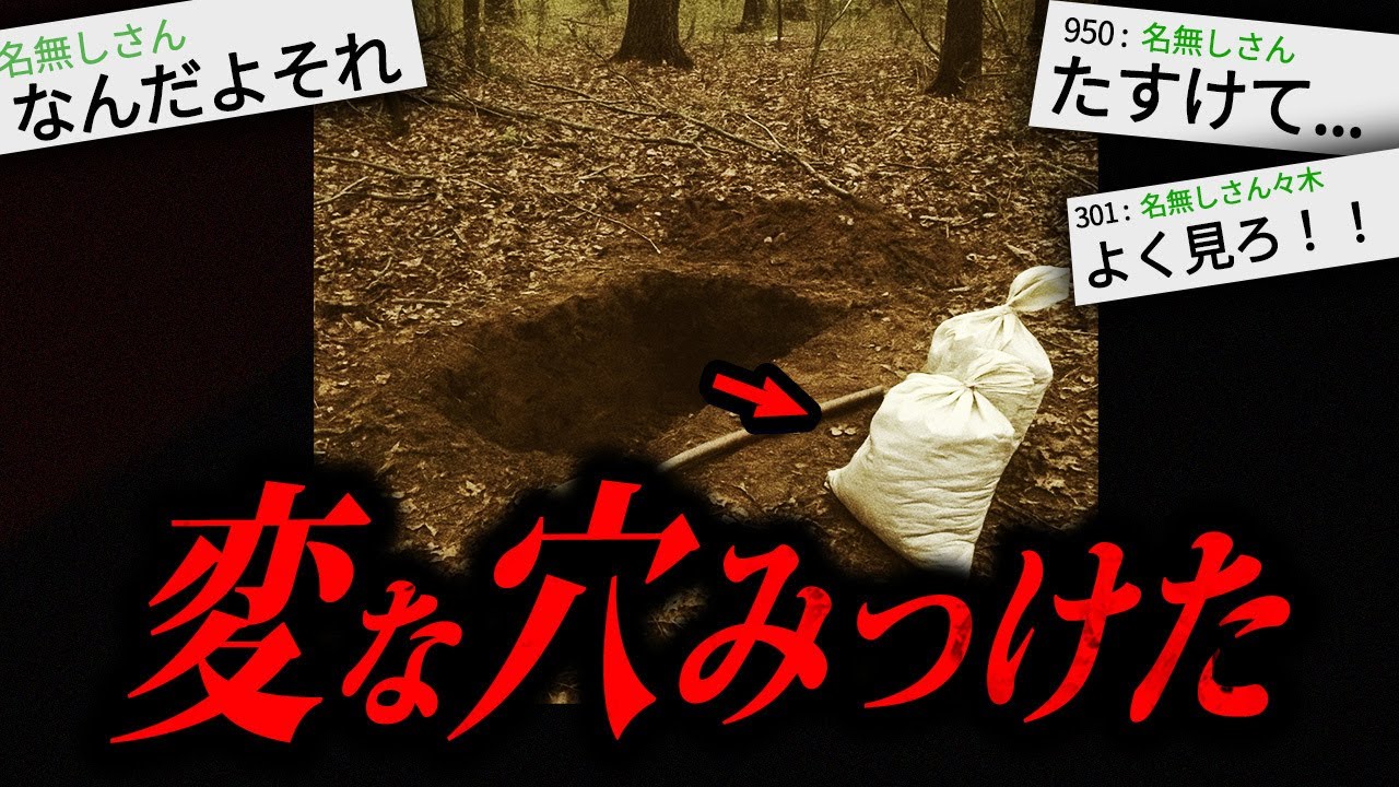 【トラウマ注意】99%の人がゾッとする怖い話「変な穴みつけた」